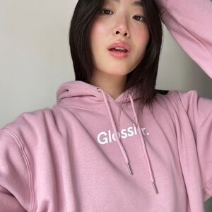 Glossier Original Pink Hoodie